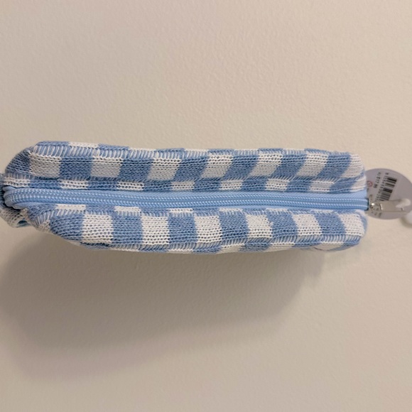Blue Checkered Cosmetic Case | NWT - Picture 6 of 8